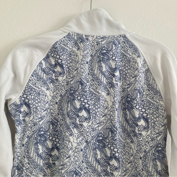 Title Nine 1/4 Zip Jacket Mock Neck Pullover Long Sleeve Workout Warmup Hiking M - Picture 8 of 12